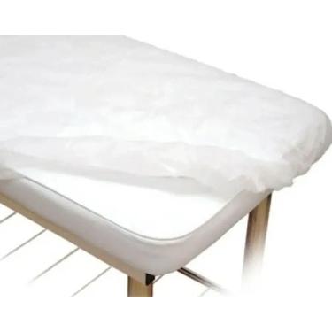 Imagem de Lençol tnt 20g/m²  branco para macas, cadeira odontologicas, etc... - 