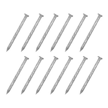 Imagem de 50 peças de pregos de cerca, 304 de aço inoxidável 304 de aço inoxidável para conserto de piso de casa, madeira, prata
