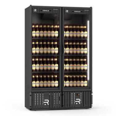 Imagem de Cervejeira Refrimate 1300 Litros 2 Portas Vidro Preto 220V VCCE1300B P