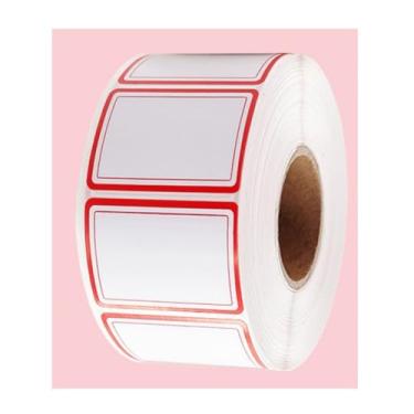 Imagem de 100 peças de adesivos brancos de preço de escrita à mão, papel de etiqueta branca para etiquetas para reuniões de escritório, escola, eventos em casa, festas