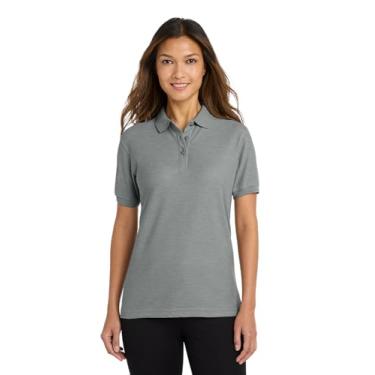 Imagem de Port Authority Women's Silk Touch Polo 5XL Cool Grey