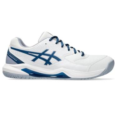 Imagem de Tênis ASICS Gel-Dedicate 8 Saibro - Masculino - Branco/Azul - tam: 41