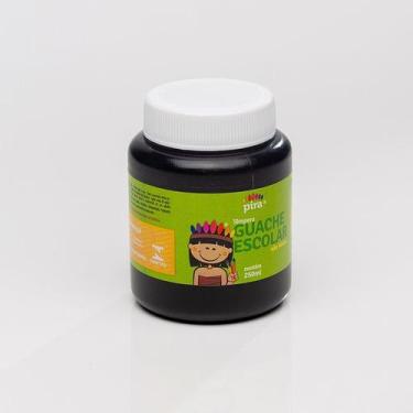 Imagem de Tinta Guache 250ml - Piratininga, Preto