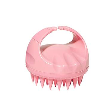 Imagem de Massageador de couro cabeludo e escova shampoo com silicone macio para massagem limpador cabelo promove a circulação san