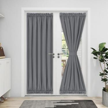 Imagem de Cortina Easy-Going Grey Blackout Door 132x183 cm 1 painel