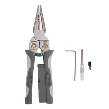 Imagem de aqxreight Descascador de Fio 8 Em 1, Ferramenta Multifuncional para Eletricista Com Testador de Tensão para Corte de Cabo e Friso