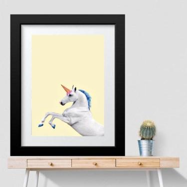 Imagem de Quadro Unicórnio Cavalo - 60X48Cm
