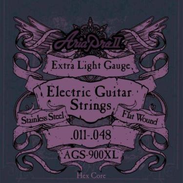 Imagem de Encordoamento Para Guitarra Flat Wound .011 Ags900xl Aria Pro Ii