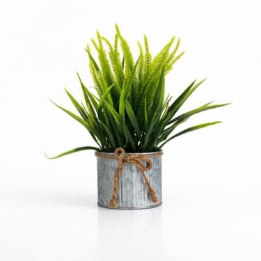 Imagem de Arranjo de Planta Artificial Vaso em Ferro - MERAKI, Amarelo