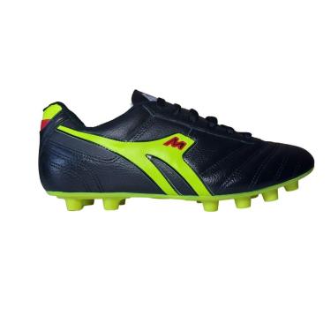 Imagem de Chuteira Mathaus Campo Azzurra Em Couro Legítimo E Sola Tpu-Unissex