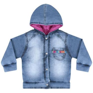 Imagem de Jaqueta Look Jeans Puff Forrada Jeans - UNICA - P, Azul, P