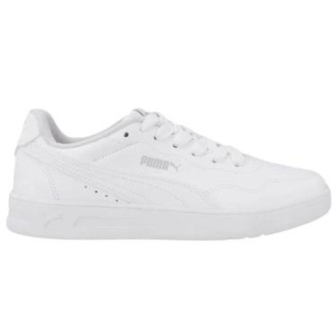 Imagem de Tênis Puma Court Lally BDP Feminino - Branco e Cinza, 39