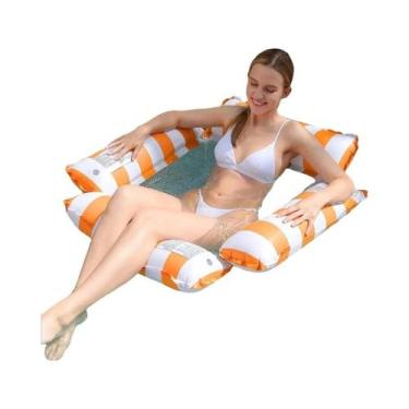 Imagem de Colchão Flutuante Inflável E Dobrável Em PVC Para Festa Na Piscina - Y