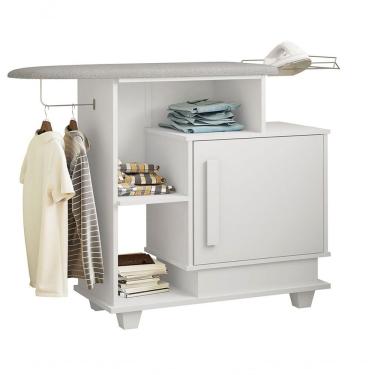 Imagem de Tábua de Passar Roupas Havai sem Porta sem Gavetas MDF 118,5CM Branco RV Móveis