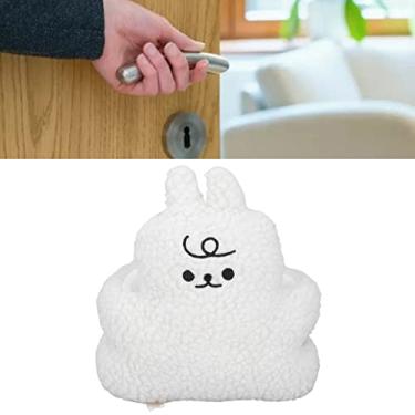 Imagem de Rolha de porta de brinquedo de pelúcia, rolhas de porta de bebê bonito boneca de desenho animado anticolisão anti-pinçamento mão rolha de porta de brinquedo de pelúcia para(Coelho Branco Puro)