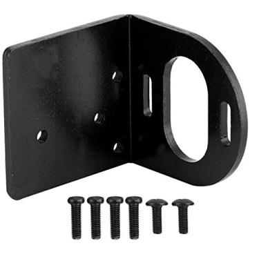 Imagem de Base do motor RC,suporte de montagem do motor ajust¨¢vel em metal Suporte do assento Base em forma de L Assento fixo para motores 540 3660 3650 RC Acess¨®rio(Black), Base de assento ajust¡§¡ével d