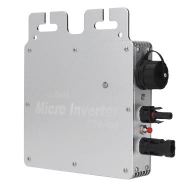 Imagem de Controlador Inversor Solar, Micro Inversores Solar Grid Tie, Inversor de Energia de Identificação Automática, Conversor de Energia 400W para Solar, Controle WIFI e APP(Prata)