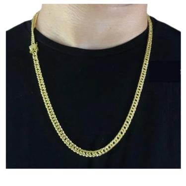 Imagem de Corrente Grumert Dupla 6 mm de moeda antiga banhadas a ouro