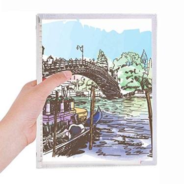 Imagem de Caderno de aquarela Italy Venice Landmark Folhas soltas Diário Recarregável Diário Papelaria
