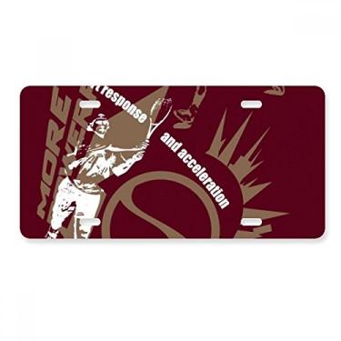 Imagem de DIYthinker Graffiti Street Placa de carro para jogadores de tênis potente acessório de aço inoxidável para decoração de carro