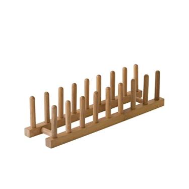 Imagem de Lipper International Suporte de madeira de bambu 887 para tampa de panela, 38 x 10 cm