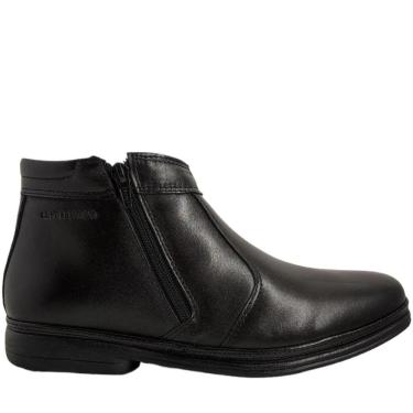 Imagem de Botina Social Masculina em Couro Leve Comfort Air Tech Leve Terapia 46502