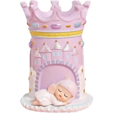 Imagem de Porta-lápis de desenho animado para mesa, porta-lápis de resina para organizador de caneta para sala de aula, porta-canetas decorativo bege, copos de lápis para mesa/493 (Size : Pink angel pen holder