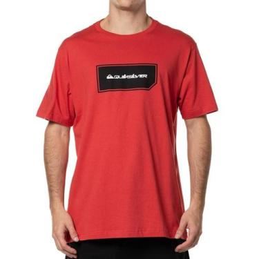 Imagem de Camiseta Quiksilver Omni Shape Wt24 Masculina Vermelho