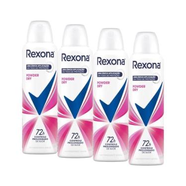 Imagem de Kit 4 Desodorantes Rexona Motionsense Antitranspirante Aerossol Powder Dry 150ml