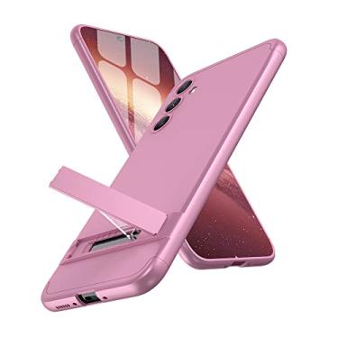 Imagem de LEMAXELERS Capa para Samsung A34 5G. Capa para Galaxy A34 5G Ultra Fina de Corpo Inteiro Premium Fina À Prova de Choque Capa Rígida Plástico Antiarranhões para Samsung Galaxy A34 5G. 3 em 1 Rosa