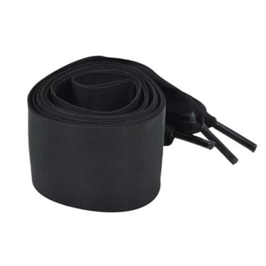 Imagem de Smooth Satin Wide Shoe Laces Ribbon Shoelaces For Sneakers Boots (Color : Black)