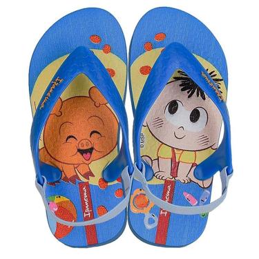 Imagem de Chinelo Menina Turma da Mônica Baby Ipanema Kids 26791 Azul/Azul-Unissex