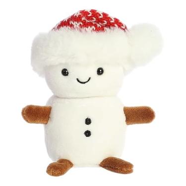 Imagem de Aurora Festive Holiday Lil Puff Stuffed Animal - Seasonal Cheer - Heartwarming Gifts - White 5 Inches