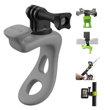 Imagem de TELESIN Suporte flexível para câmera 360 para GoPro Hero 13 12 11 10 9 Insta360 DJI Action Osmo Pocket Bike Motorcycle Handlebar Roll Bar Tube Clip Holder Acessórios de fixação