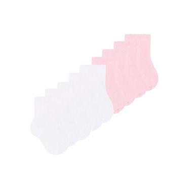 Imagem de Kit 9 Pares de Meias Bebê Cano Curto Selene 1320-001 Colorido, Branco,