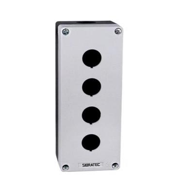 Imagem de Caixa Plástica Tipo Botoeira Vazia - Branca - Modelo BX1 - SIBRATEC, B