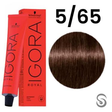 Imagem de Schwarzkopf Igora Royal Coloração 5/65 Castanho Claro Marrom Dourado  