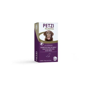 Imagem de Vermífugo Petzi para Cães Filhotes Dose Única Ceva 20ml