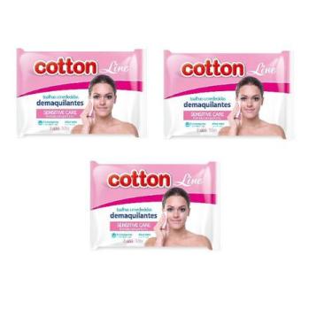 Imagem de Kit 3 Lenços Umedecidas Demaquilantes 24UN Extra Suave - Cotton
