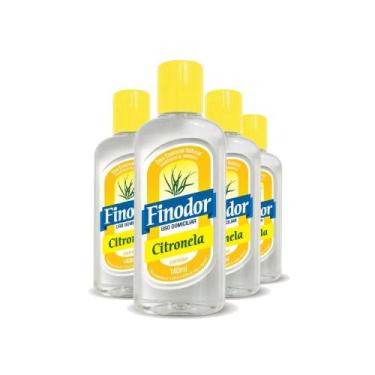 Imagem de Kit 4 Óleo essencial natural Finodor Citronela 140ml