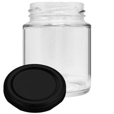 Imagem de Potes Vidro 240ml Doces, Geleias, Bolos, Lembranças Com Tampa De Metal