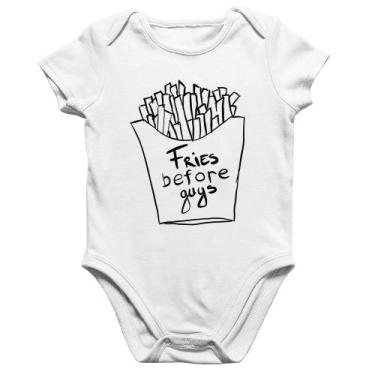 Imagem de Body Bebê Algodão Fries Before Guys - Foca na Moda, Branco, GG