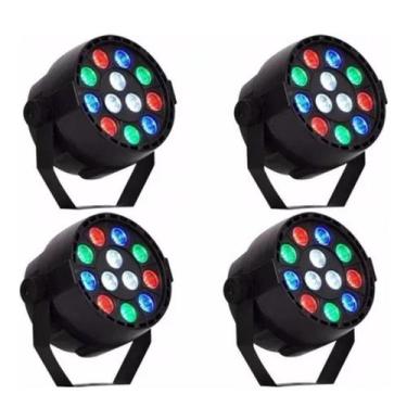 Imagem de Jogo de Luz 4 Canhão Led Luz De Festa - A.R Variedades MT