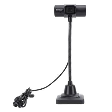 Imagem de Câmera Web USB, Foco Automático Grande Angular 2K, Webcam Embutida para Laptop Com Redução de Ruído, Ajuste Visual de 360 graus, Webcam USB Ultracompacta