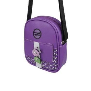 Imagem de Bolsa Infantil Chocomonstros Pampili Cacau Show Roxa-Feminino