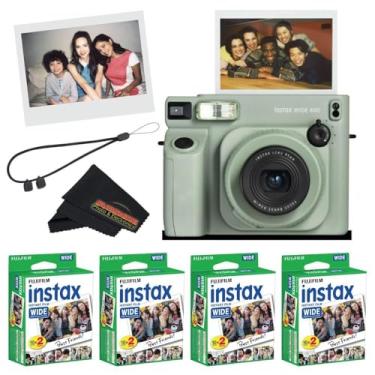 Imagem de Fujifilm Câmera instantânea INSTAX Wide 400 – verde sálvia (câmera + 4 pacotes duplos largos)