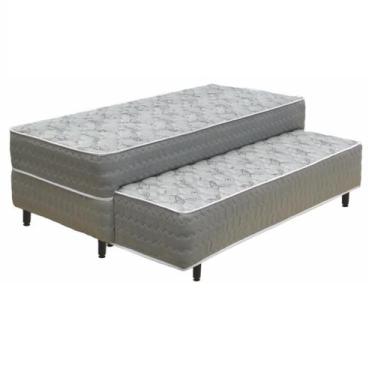 Imagem de Box Base Conjugada Mola Solteiro Com Auxiliar Poliester - GENKI KENKO,