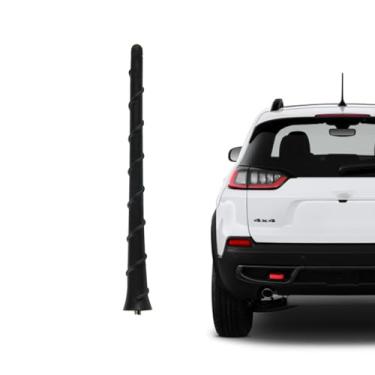 Imagem de Antena de rádio de 20 cm para Jeep Cherokee 2014-2023 e Jeep Compass 2018-2025, à prova de lavagem de carro, mastro de antena de borracha flexível | Antena de teto durável | Acessórios de substituição