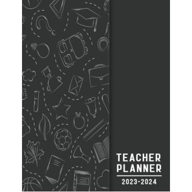 Imagem de Teacher Planner 2023-2024 Academic Year 7 Periods: Lesson Plan Book and Dated Calendar for Teachers from September 2023 - August 2024, Monthly and Weekly Class Organizer