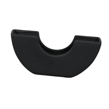 Imagem de IEUDNS Vaso de cerâmica para flores, vaso de plantas, decoração para casa, flores secas, suporte para flores, arranjo floral para casa, prateleira, Preto